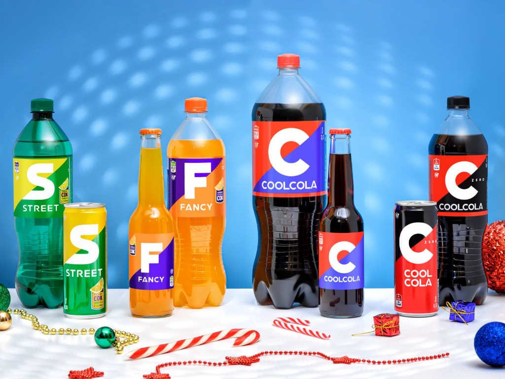 Линейка безалкогольных газированных напитков (COOLCOLA, FANCY, STREET, TONESS)